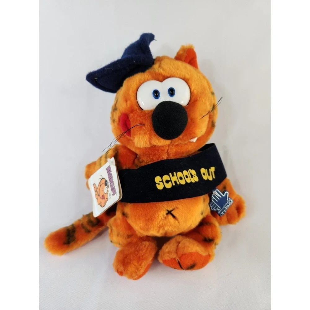 w/Tags Applause Heathcliff Plush Vintage 1982 Cat Graduation School Cartoon 8542